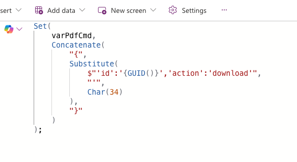Canvas button command example for download.
